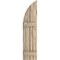 Ekena Millwork Riverwood 2 Board Joined Board-n-Batten w/Quarter Round Arch Top Faux Wood Shutters, 11W x 76H, PR SHUBJQ11X76RWPR - alternate 9